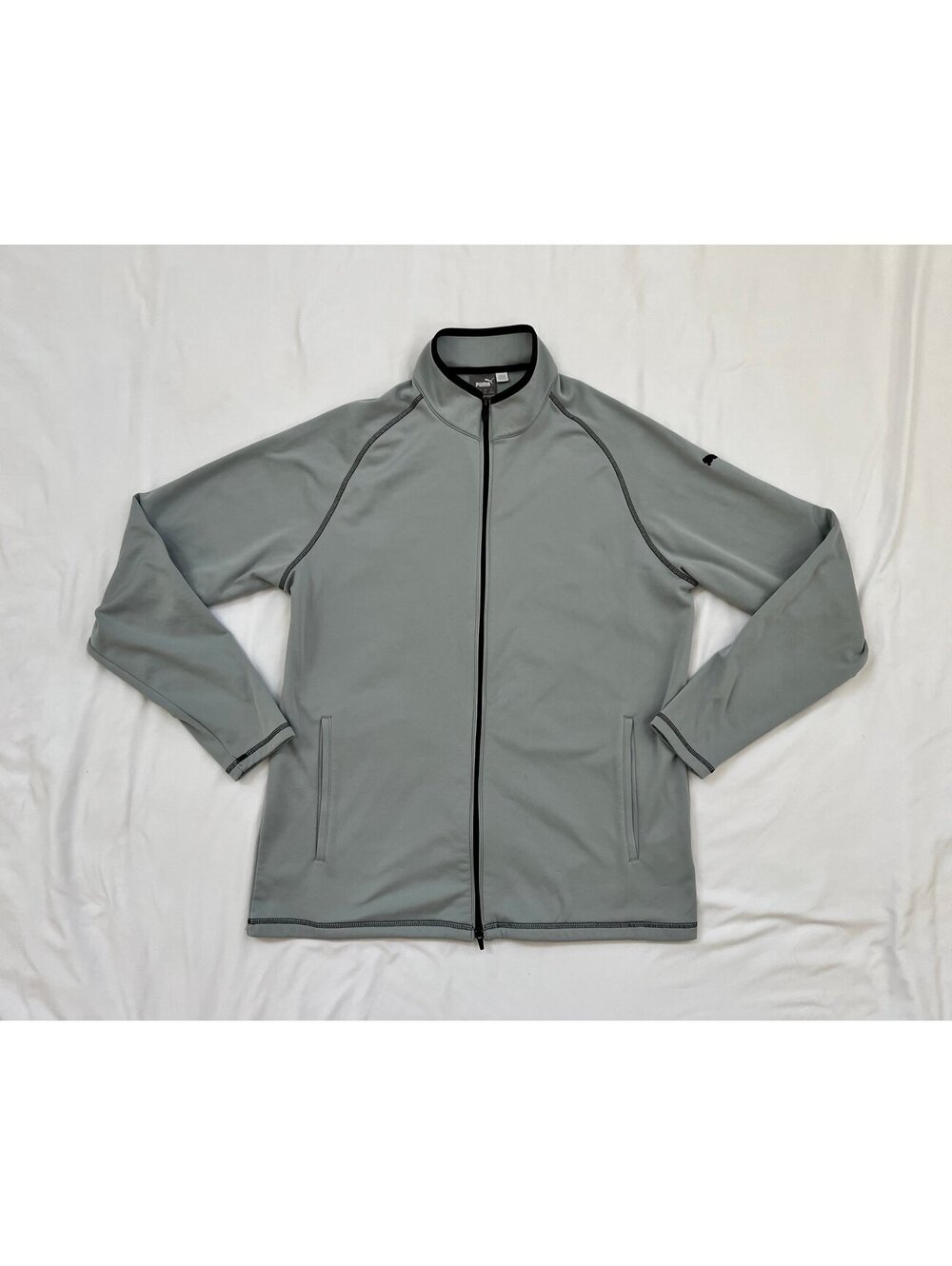 Puma men’s size large grey fairway full zip jacket